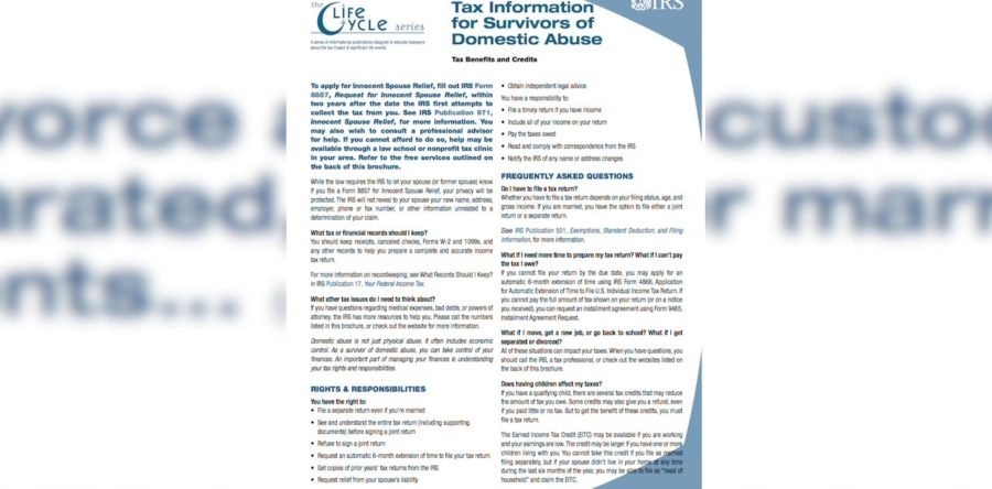 Tax Options For Domestic Abuse Survivors