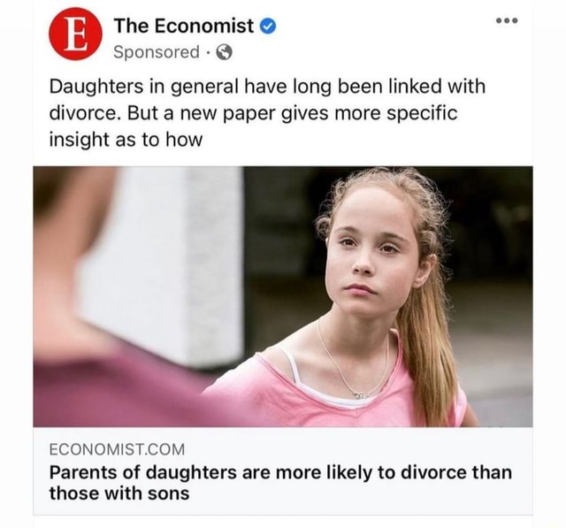 More on Daughters Causing Parental Divorce