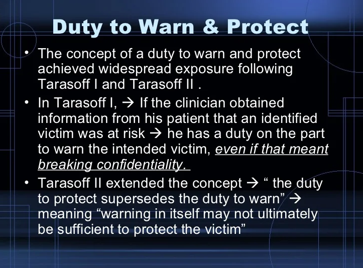 The Duty to Warn